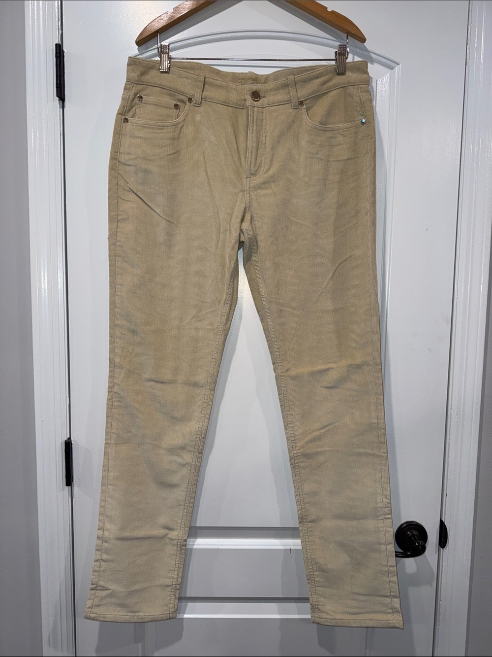 Loro Piana Light Beige Corduroy Trousers Size 50 (U.S. 12/14)